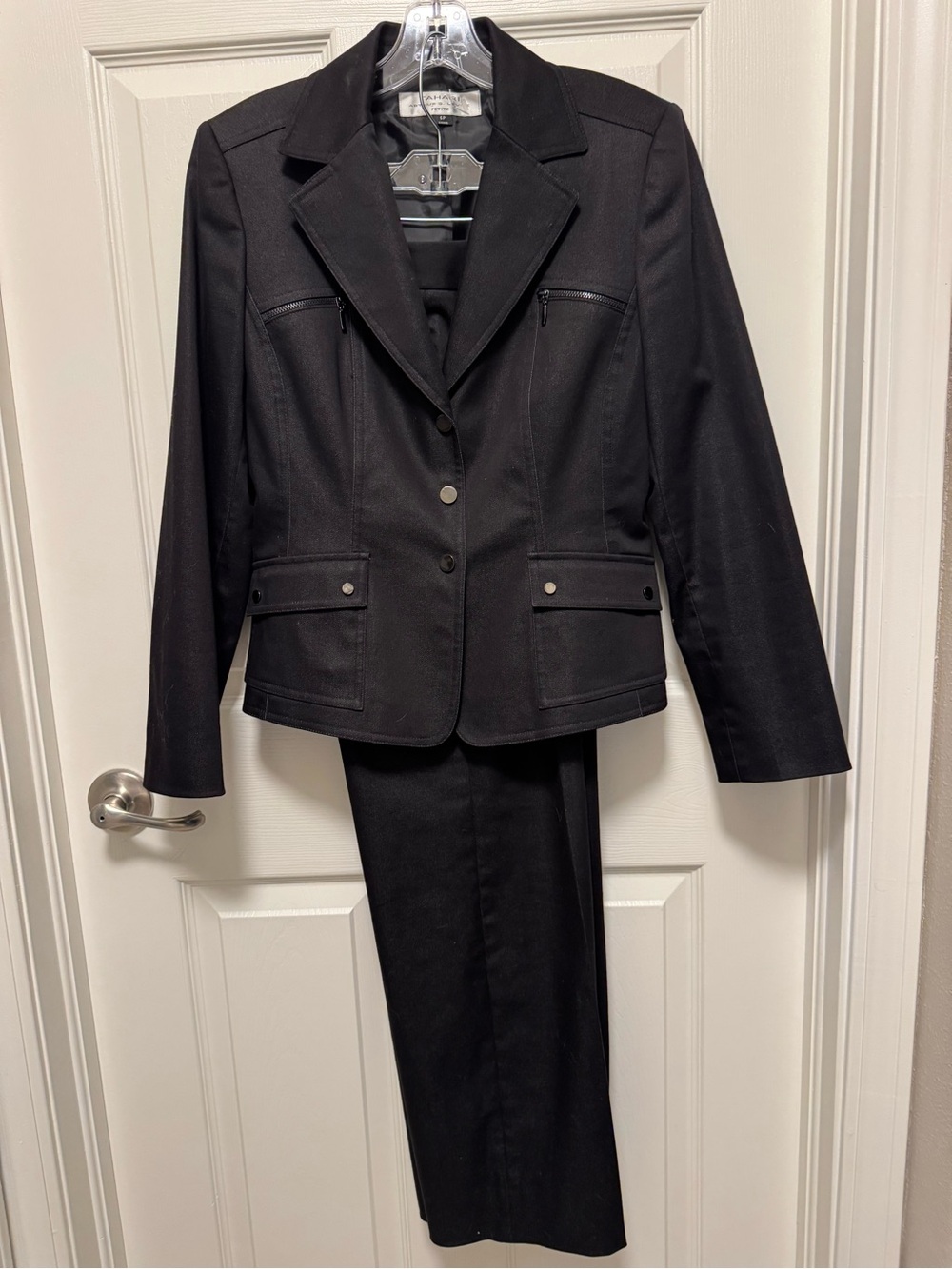 Classic Black Two-Piece Pant Suit
